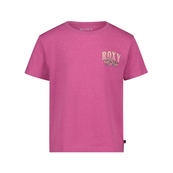 Simulated alt text for T-Shirt - Roxy for entrepot-lenfant-unique.myshopify.com. You are an expert SEO agent. You will generate an ALT text for this image. <Product_Context> Only use the following explicitly enabled Shopify catalog context: ...