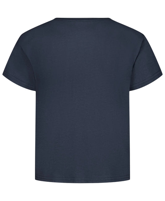 T-Shirt - Roxy bleu marine 100% coton pour enfant, vue de dos, position galerie 2, portrait 1768x2160