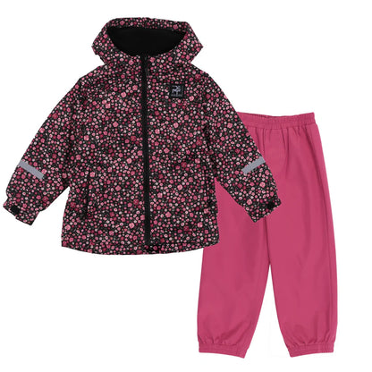 Ensemble Mi-Saison - Peluche & Tartine imperméable avec capuchon, fermeture YKK® et éléments réfléchissants pour enfant.