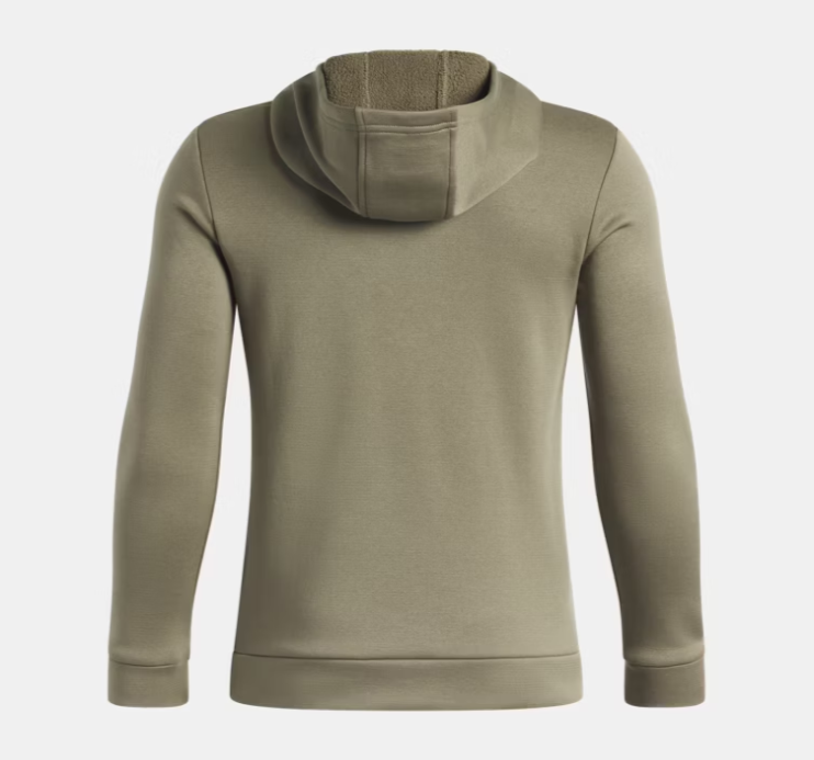 Hoodie Armour Fleece® Big Logo - Under Armour vert kaki à capuche et manches longues, vue de dos
