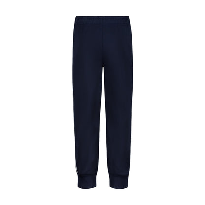 Pantalon - Under Armour bleu marine de style jogging avec taille élastique et poignets resserrés vue de face