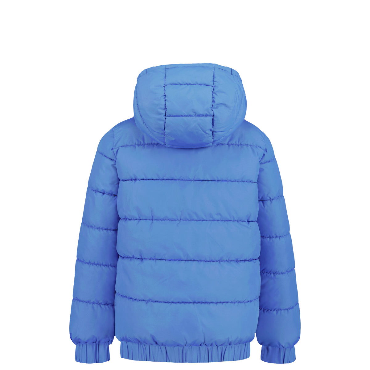 Manteau Mi-Saison - Under Armour bleu matelassé à capuche, vue de dos