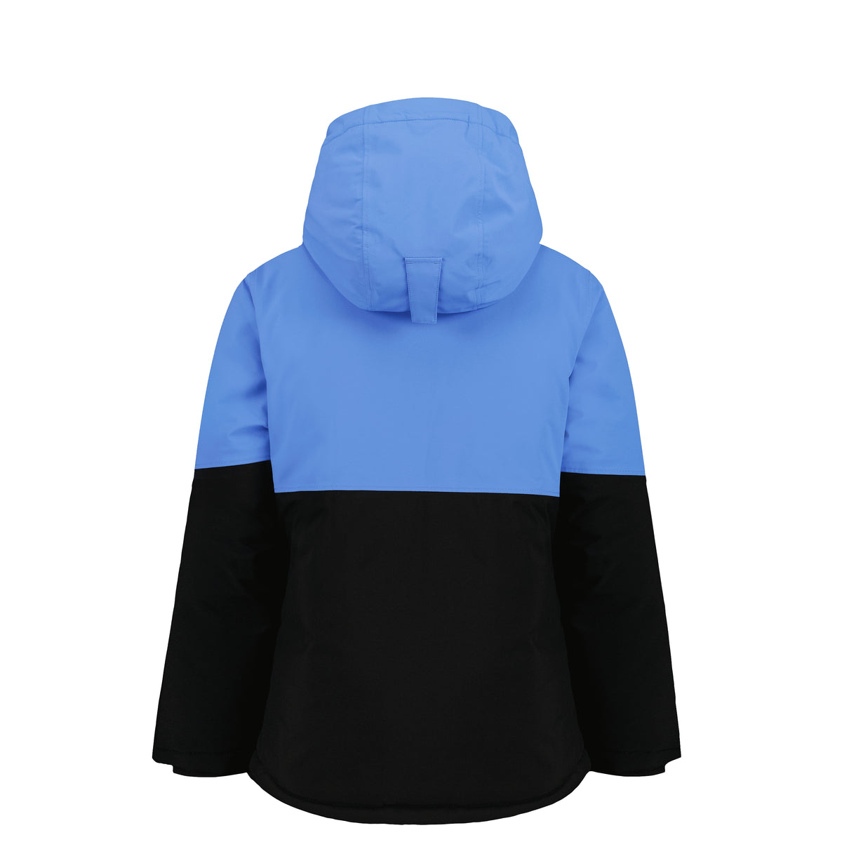 Manteau D'hiver - Under Armour à capuche bleu et noir vue de dos