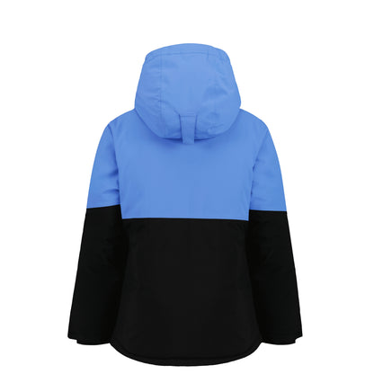 Manteau D'hiver - Under Armour à capuche bleu et noir vue de dos