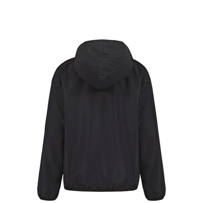 Manteau Mi-Saison - Under Armour noir à capuche avec manches longues et ourlet élastiqué vue de dos