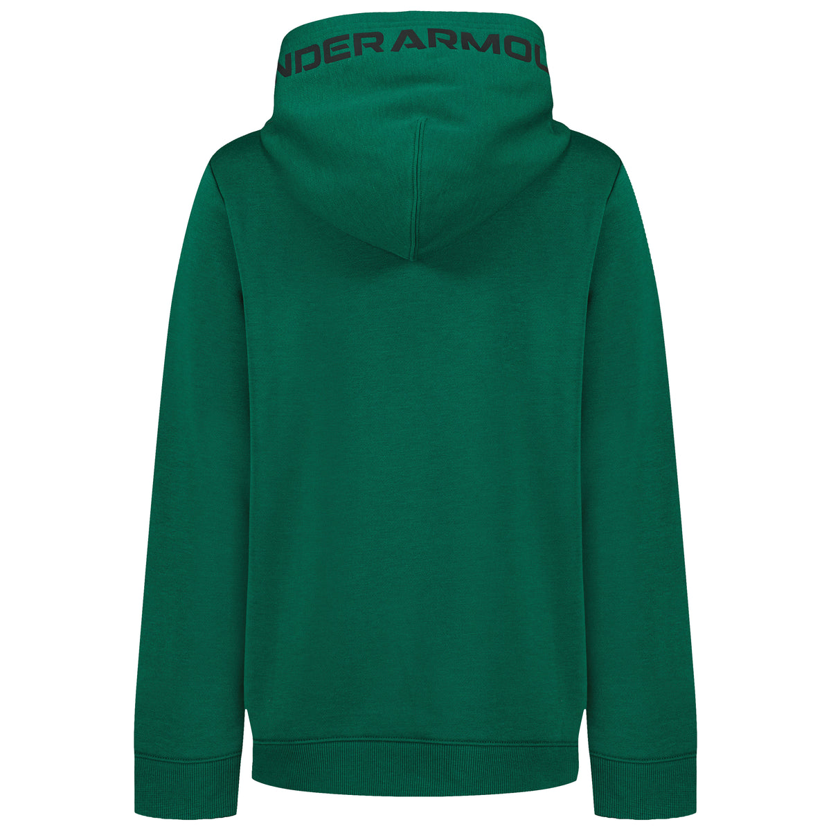 Hoodie - Under Armour vert à capuche, manches longues et logo au col, vue de dos