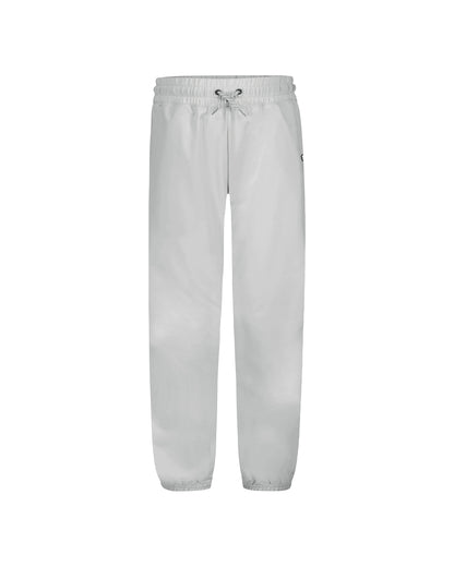 Pantalon - Under Armour blanc, coupe décontractée avec taille élastique et cordon de serrage, vue de face en présentation à plat