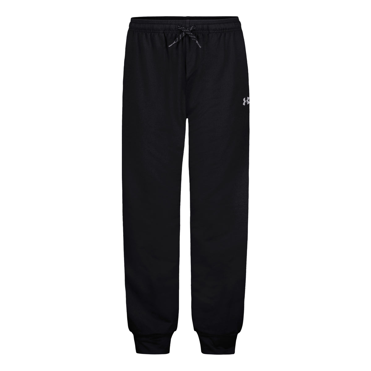 Pantalon - Under Armour noir à cordon de serrage et chevilles resserrées avec logo blanc vue de face