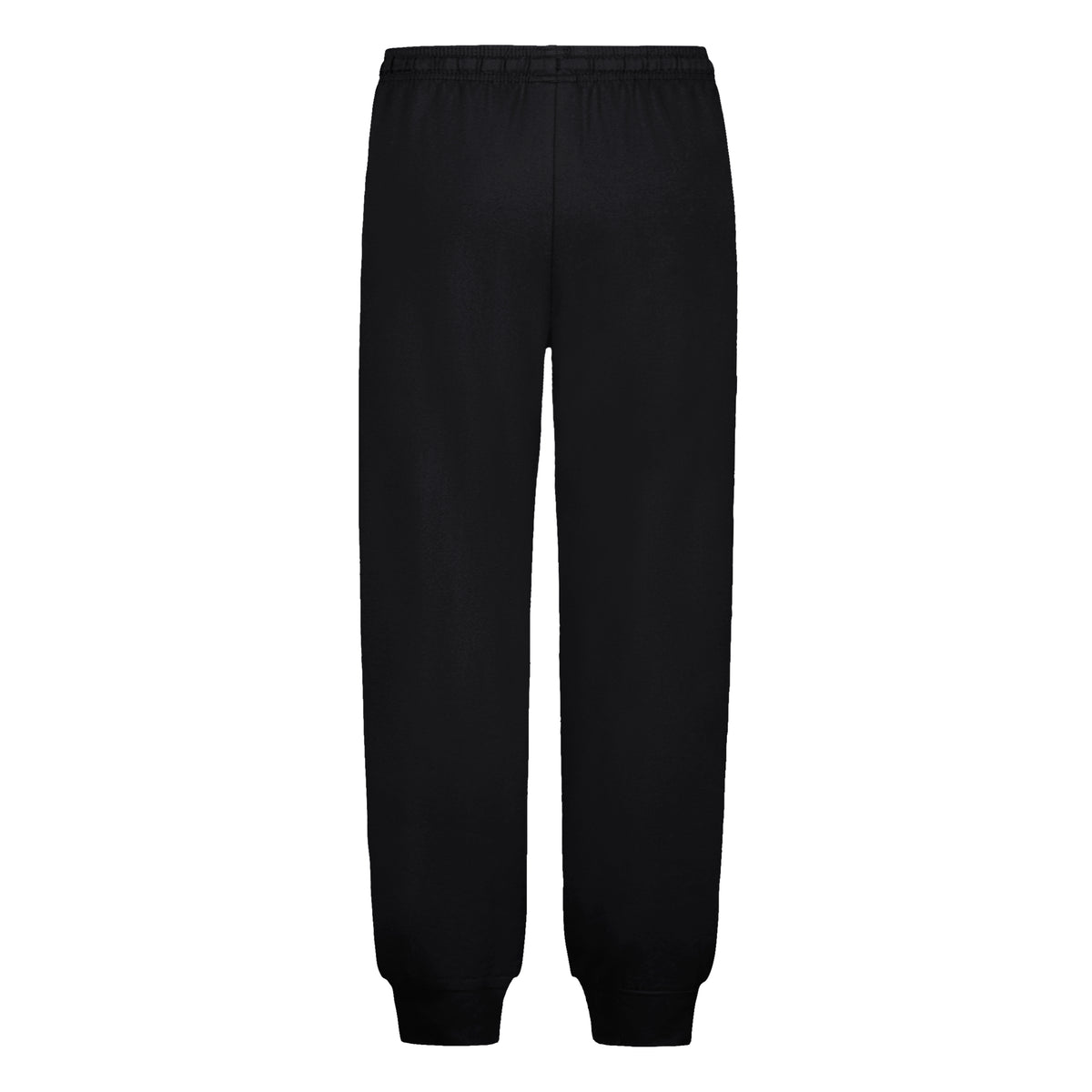 Pantalon - Under Armour noir, jogger à taille élastique et poignets resserrés, vue de face pour enfant ou adolescent