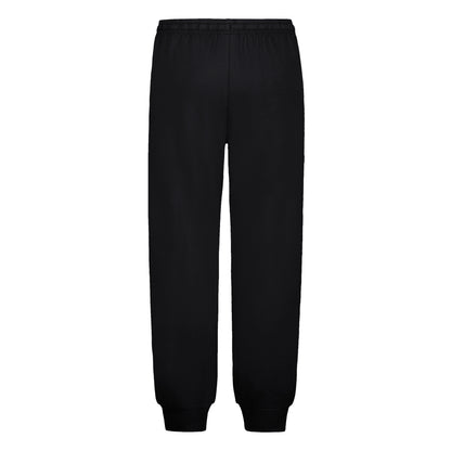 Pantalon - Under Armour noir, jogger à taille élastique et poignets resserrés, vue de face pour enfant ou adolescent