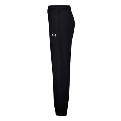 Pantalon - Under Armour noir de style jogging avec taille élastique et logo visible vue de face