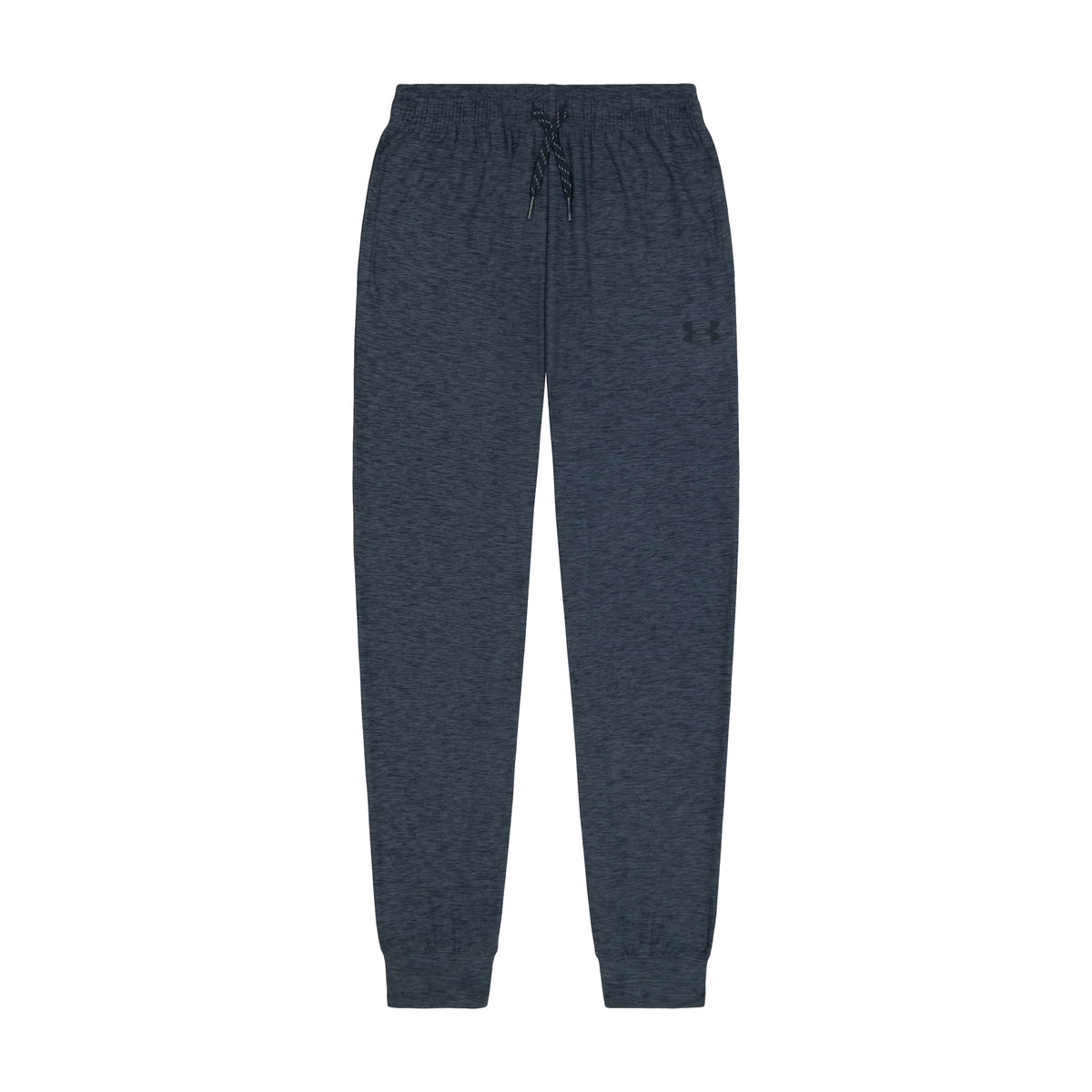 Pantalon - Under Armour gris anthracite, coupe jogging, taille élastique avec cordon et chevilles resserrées, vue de face