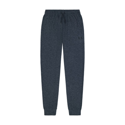 Pantalon - Under Armour gris anthracite, coupe jogging, taille élastique avec cordon et chevilles resserrées, vue de face