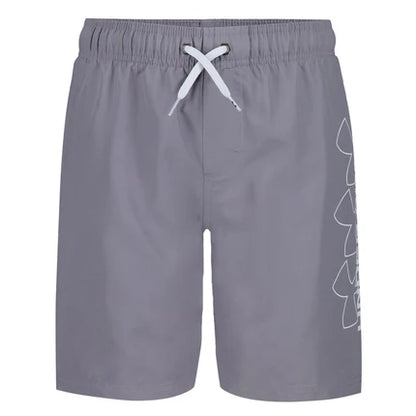 Maillot de bain - Under Armour short gris à taille ajustable avec cordon, filet intérieur, vue de face homme adulte.