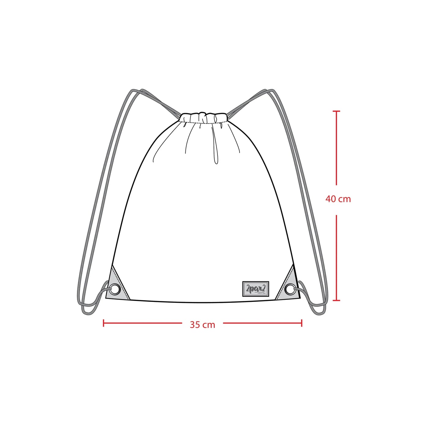 Drawstring Bag - Two By Two