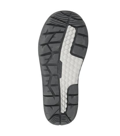 Bottes d'hiver Bubblegum - Acton semelle antidérapante en caoutchouc noir et blanc, vue de dessous garçon