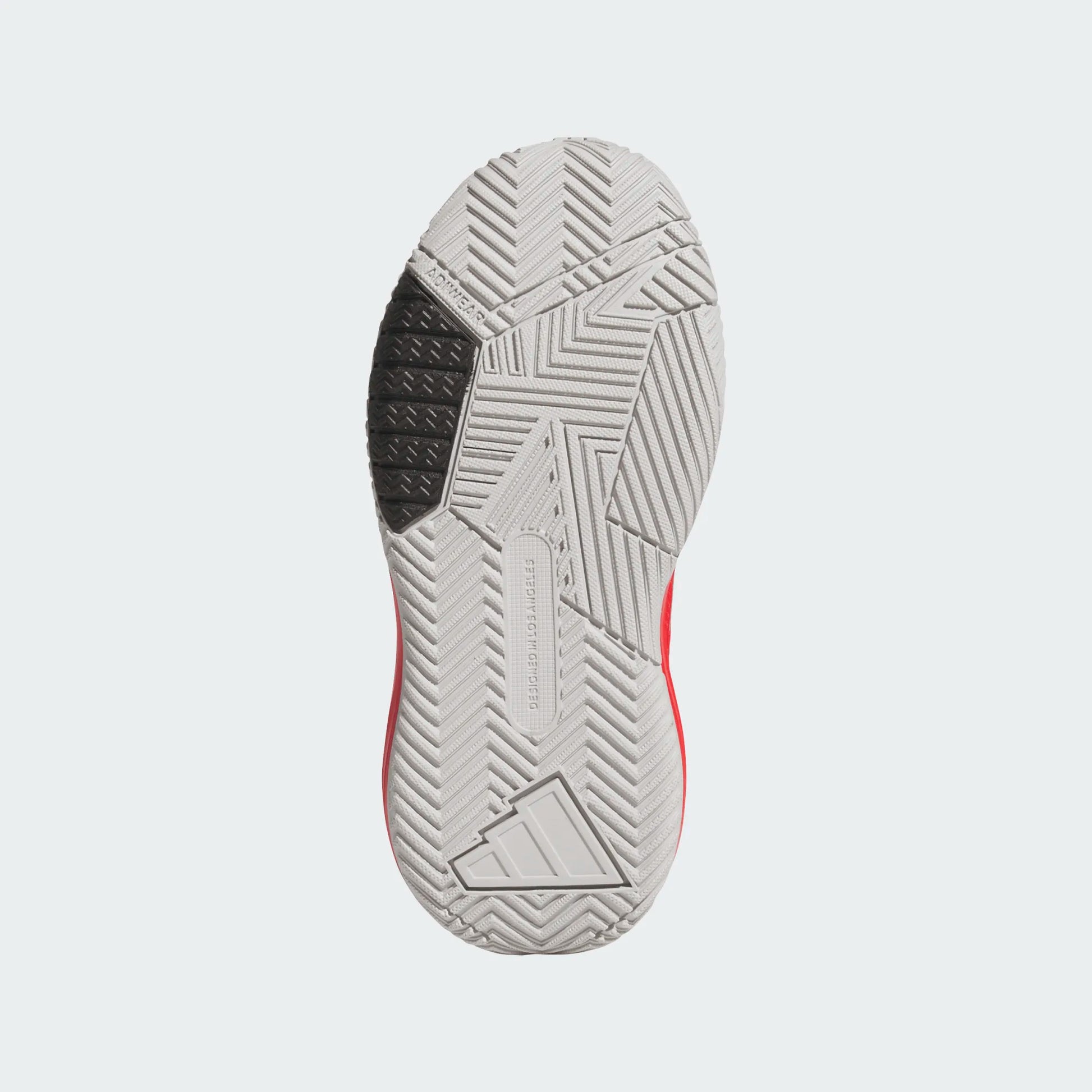 Espadrilles Own The Game - Adidas semelle blanche et noire, détail adhérence caoutchouc, vue dessous.