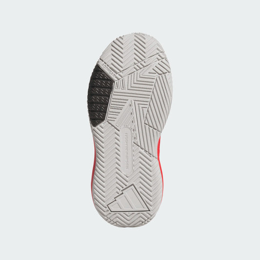 Espadrilles Own The Game - Adidas semelle blanche et noire, détail adhérence caoutchouc, vue dessous.