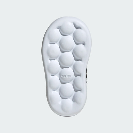 Espadrilles - Adidas GRAND COURT SPIDER-MAN semelle blanche vue de dessous détail adhérence pour garçon.