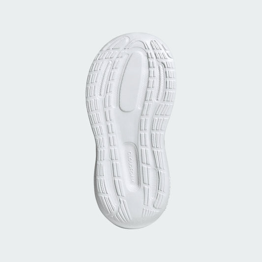 Espadrilles Runfalcon - Adidas, semelle blanche avec motifs d'adhérence en caoutchouc, vue de dessous