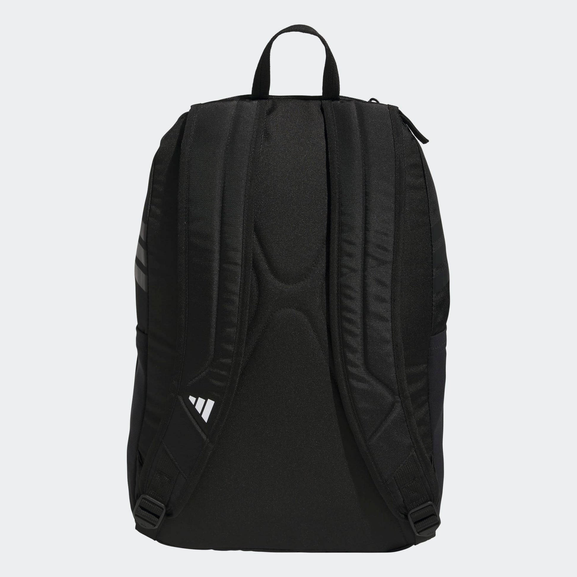 Sac à dos Stadium 4 - Adidas noir en polyester léger avec bretelles rembourrées, vue de dos, unisexe enfant.
