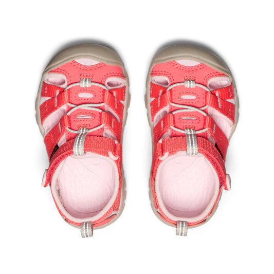 Sandales - Seacamp II Keen corail et beige pour enfant, style sport, vue de dessus, matériaux résistants et lavables