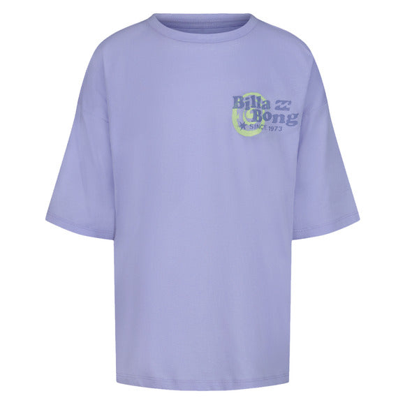 T-Shirt - Billabong en coton 100% oversize, vue avant et arrière en format paysage 1400x1200 pixels.