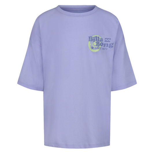 T-Shirt - Billabong en coton 100% oversize, vue avant et arrière en format paysage 1400x1200 pixels.