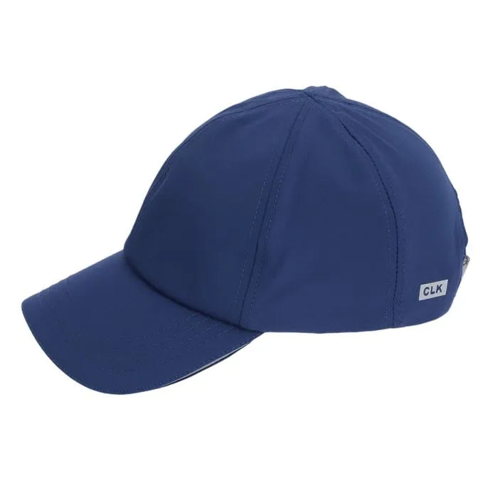 Casquette Grandit avec moi - Calikids bleu marine en nylon et spandex, ajustable, pour garçon, vue de profil gauche.