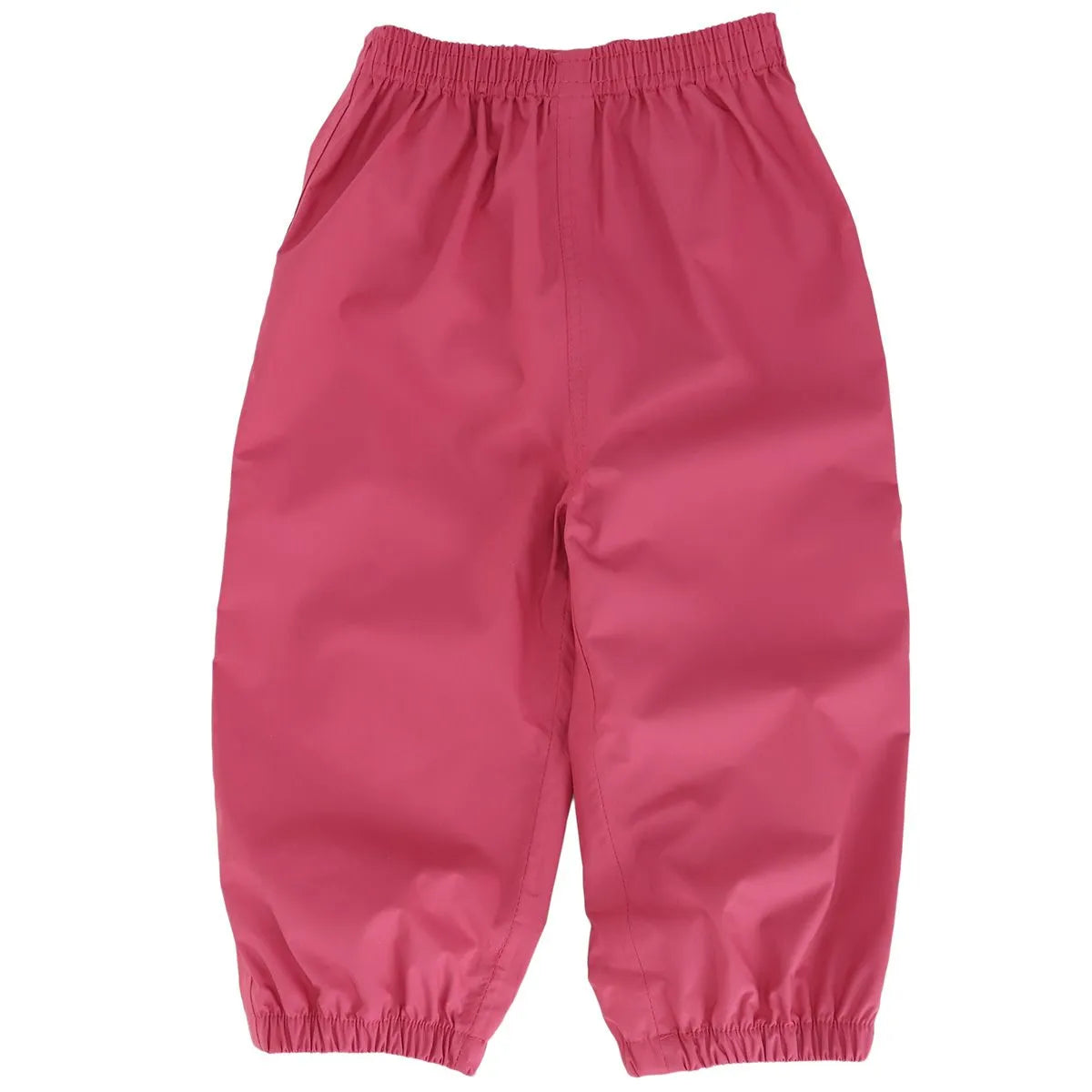 Pantalon de pluie - Calikids rose imperméable en nylon avec taille et chevilles élastiques, pour fille, vue de face