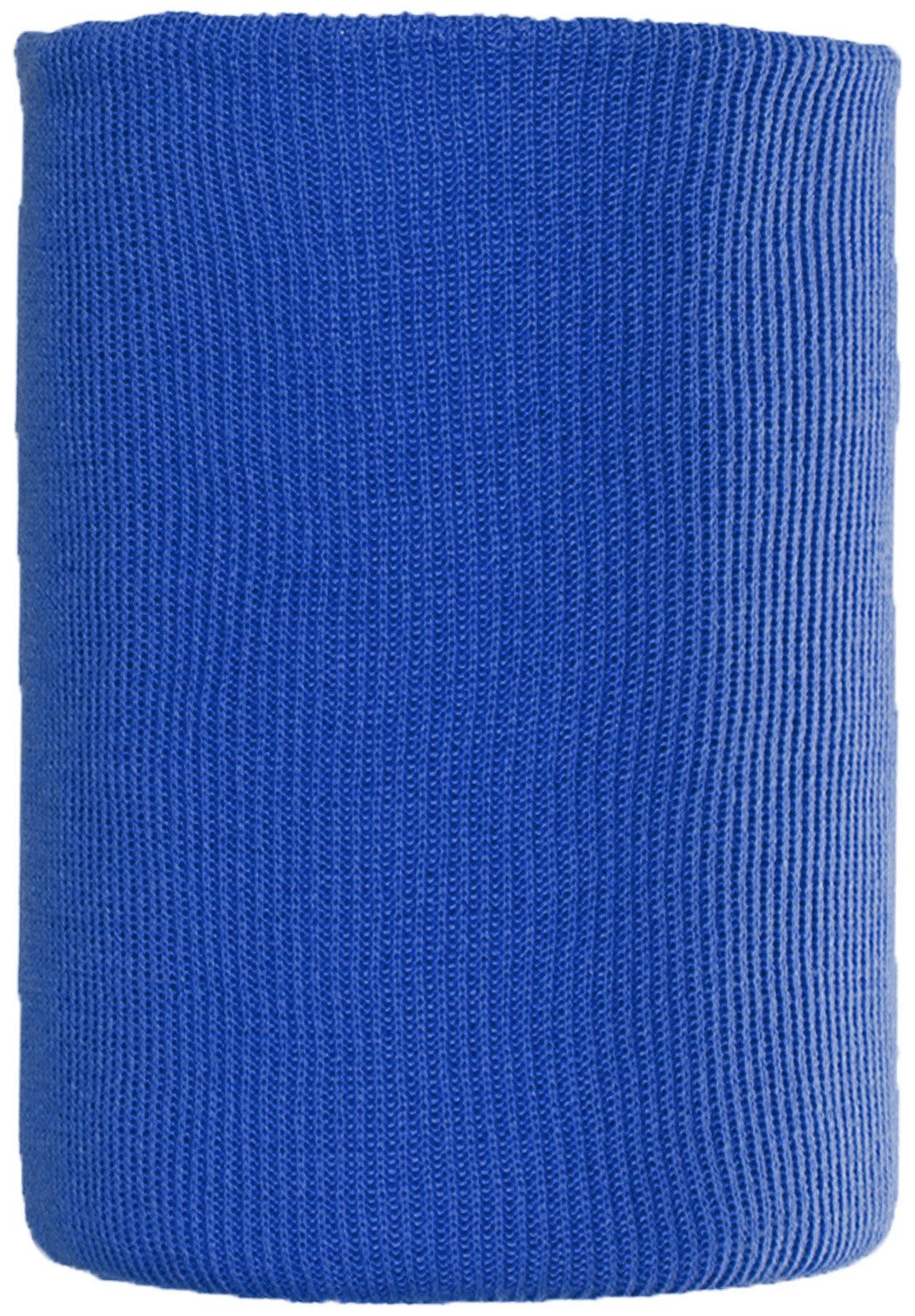 Cache-cou d'hiver - Chaos bleu extensible en maille double épaisseur, vue détaillée sur fond blanc, unisexe adulte.