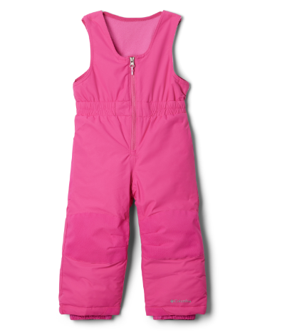 Habit de neige - Columbia rose fuchsia en tissu isolant, pour fille, genoux renforcés, vue de face.