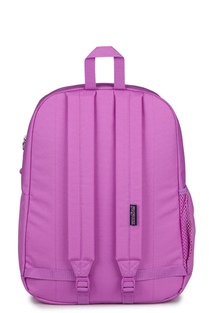Sac à dos - Cross Town Plus violet en polyester, style classique avec bretelles rembourrées, vue de dos.