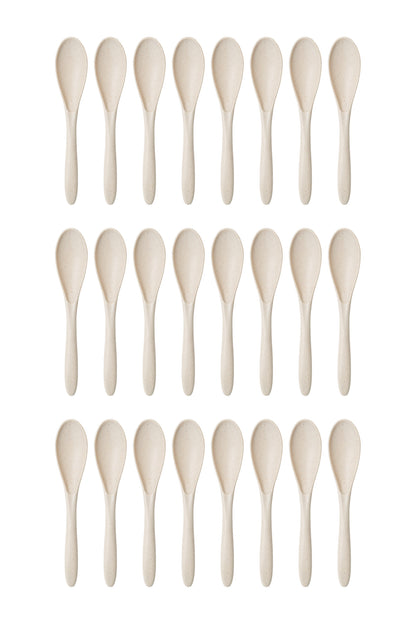 Paquet de 24 cuillères - Day In Day Out en beige, matériau naturel, vue de face, style simple et épuré.