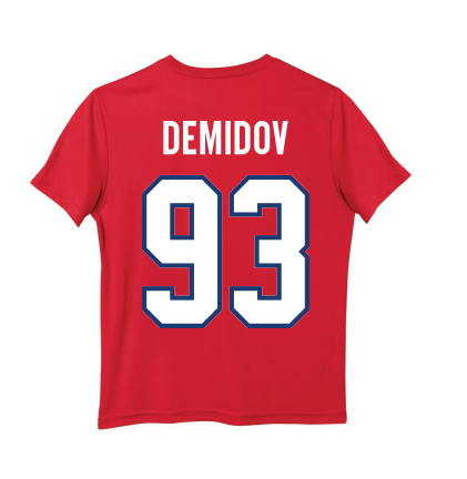 Junior polyester T-shirt in vibrant color by Demidov, featuring a comfortable fit and stylish design for active wear.