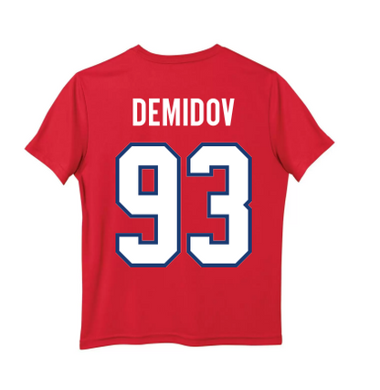 Junior polyester T-shirt in vibrant color by Demidov, featuring a comfortable fit and stylish design for active wear.