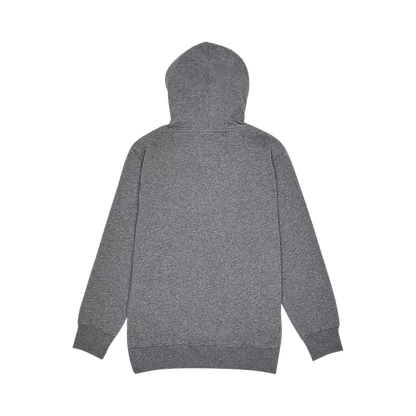Hoodie - Fox gris en molleton coton et polyester, style garçon, vue de dos avec capuche et manches longues