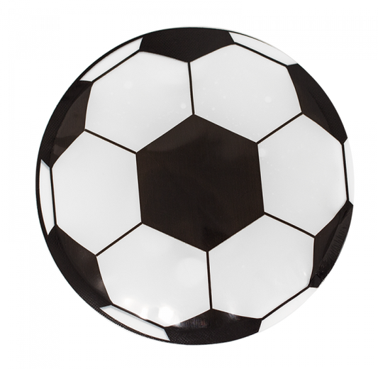 Blocs réfrigérants - Geo Soccer ronds motif ballon de football noir et blanc, dimension 15 cm, vue de face
