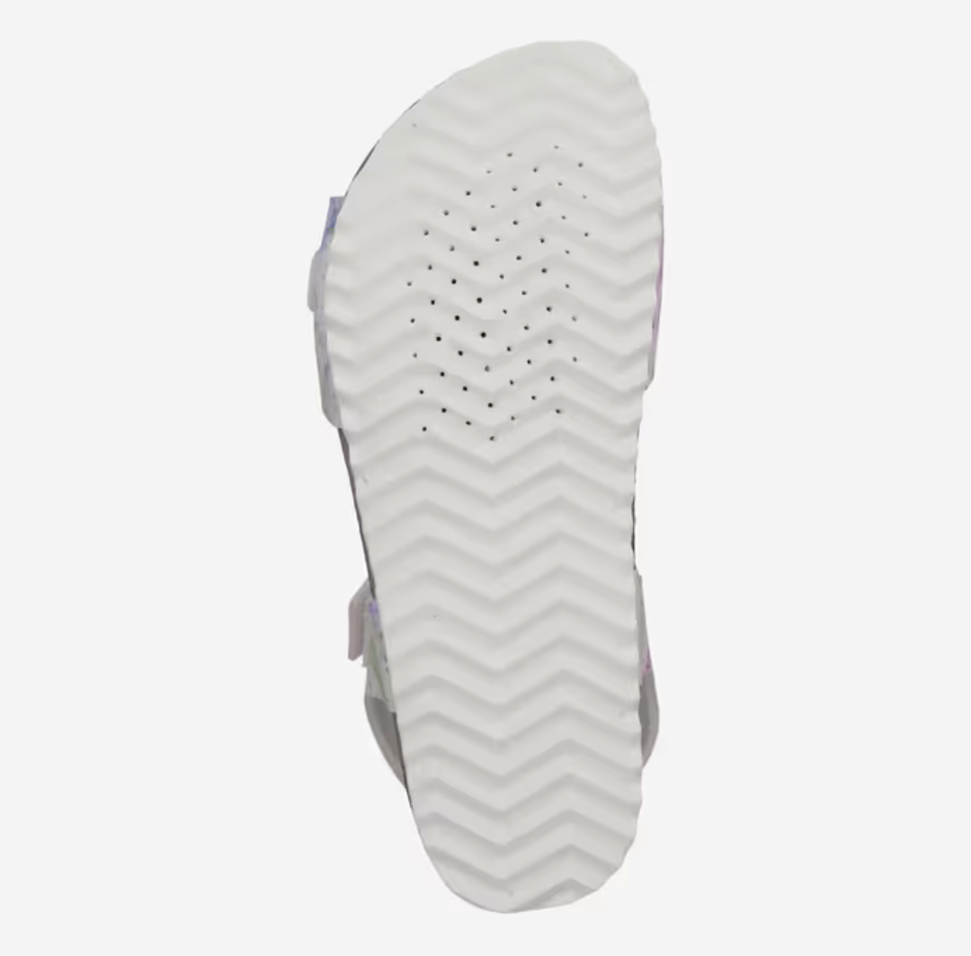 Sandales - Adriel Geox pour fille vue de dessous semelle blanche crantée avec perforations de respiration