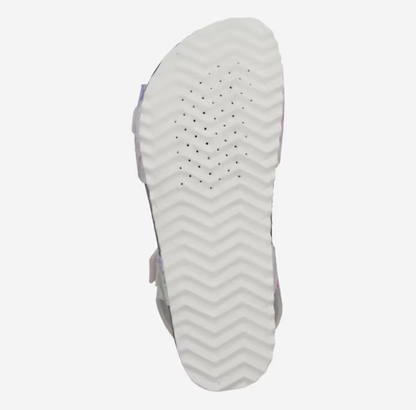 Sandales - Adriel Geox pour fille vue de dessous semelle blanche crantée avec perforations de respiration