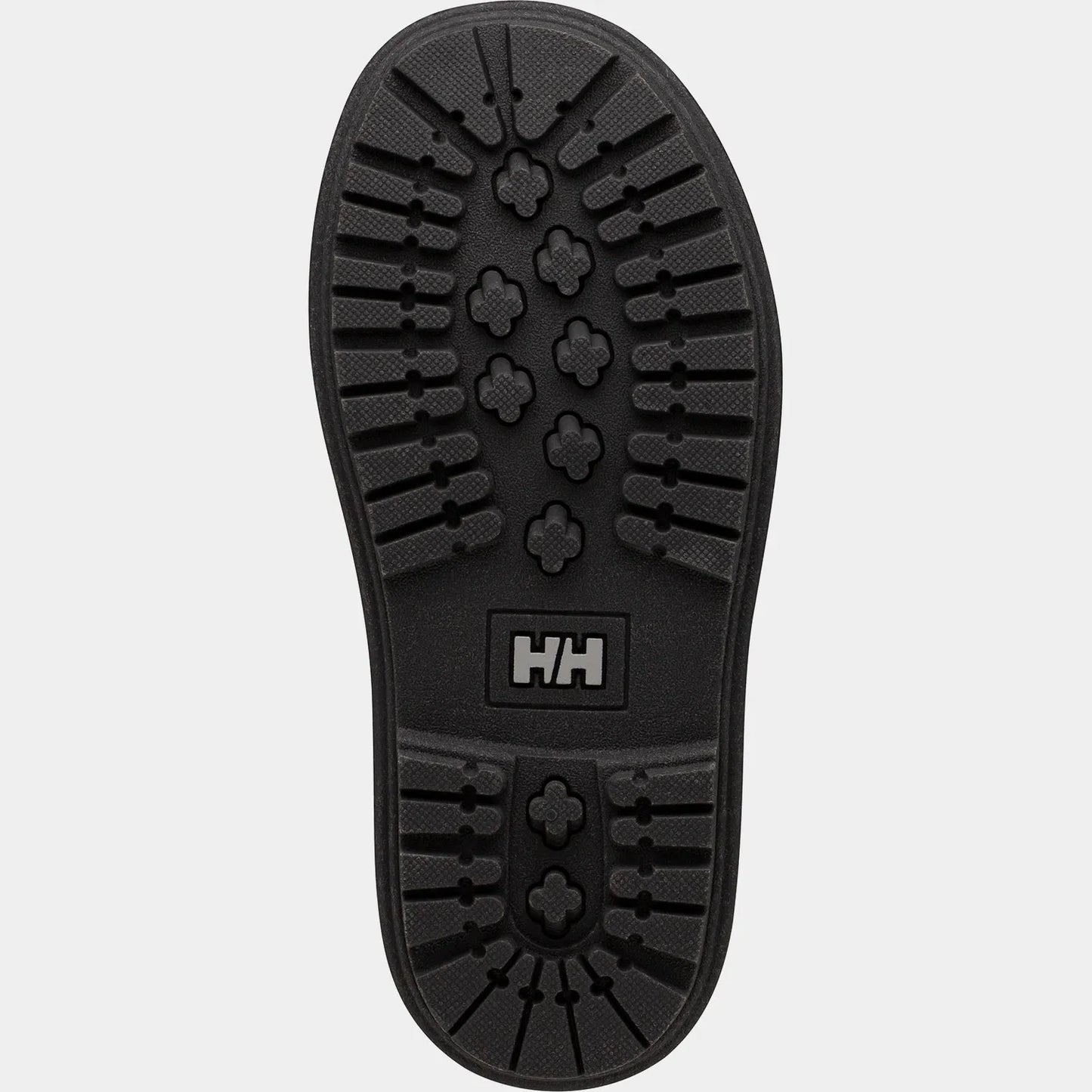 Bottes d'hiver - Helly Hansen semelle noire en caoutchouc avec motif d’adhérence, vue de dessous