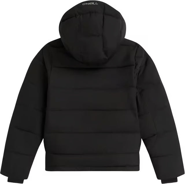 Manteau d'hiver Fwc'cruz Puffer - O'Neill noir matelassé à capuche, vue de dos