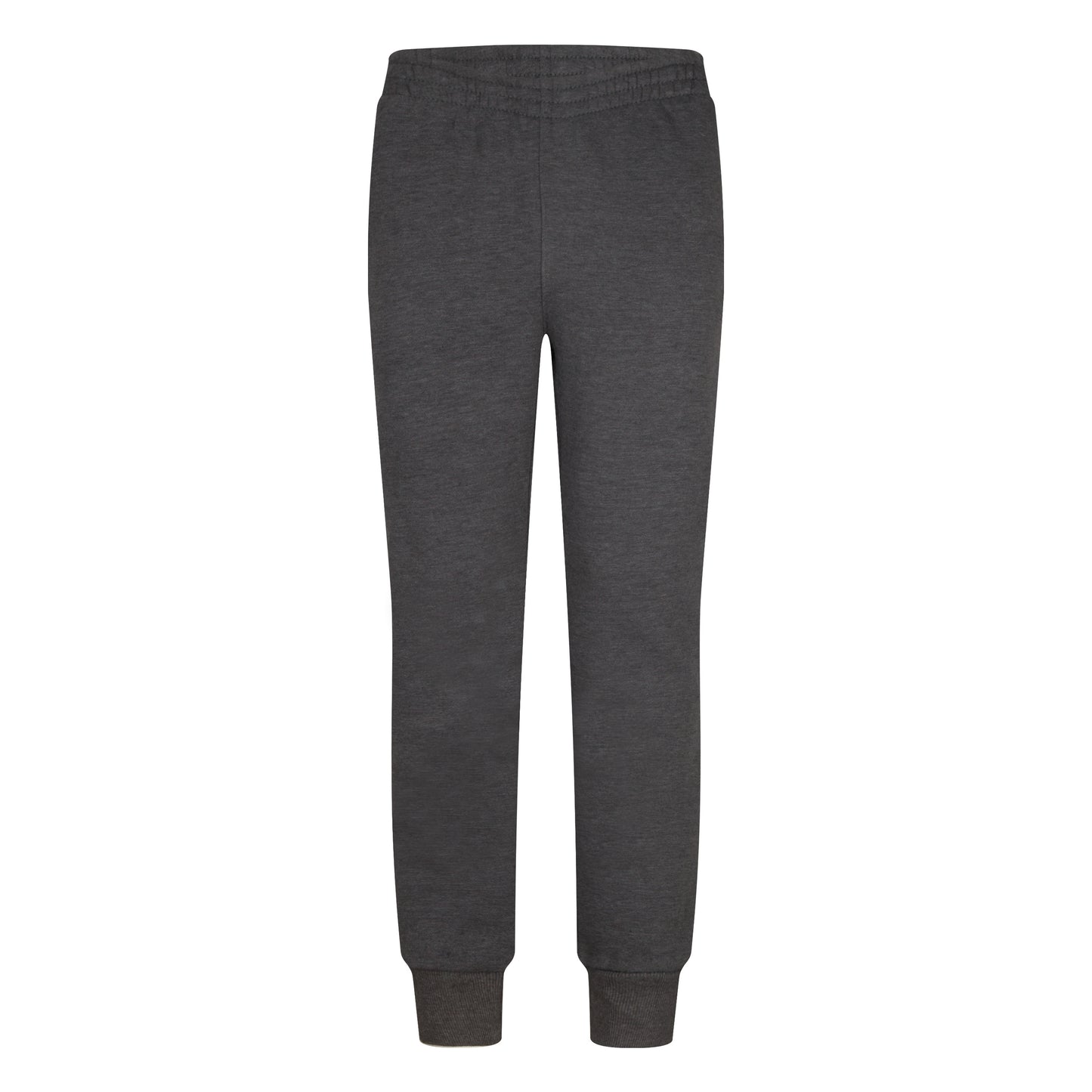 Pantalon - Hurley gris foncé en terry français doux, coupe jogger avec ceinture élastique, poches latérales, pour garçon, vue de face