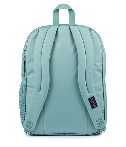 Sac à dos - Big Student vert d'eau en polyester avec bretelles rembourrées, vue de dos pour enfant et adolescent