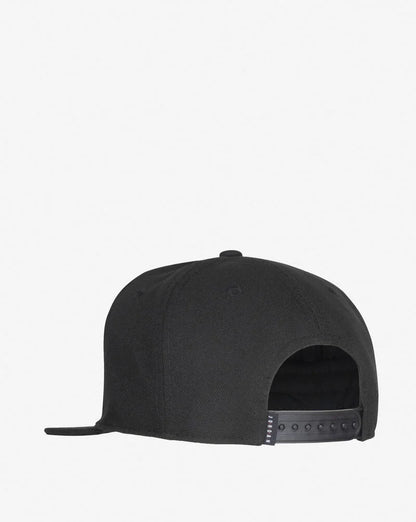 Casquette - Jordan noire en tissu avec fermeture ajustable à bouton-pression, style garçon, vue de dos