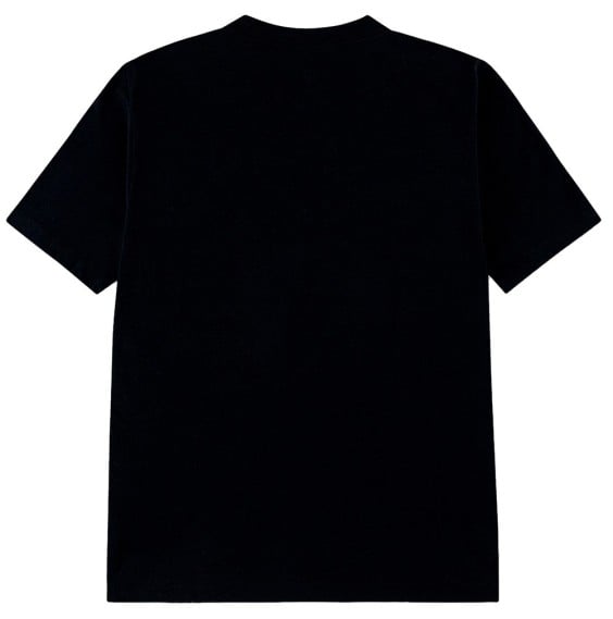 T-Shirt - Jordan noir en coton polyester, manches courtes, style garçon, vue de dos simple et épurée.