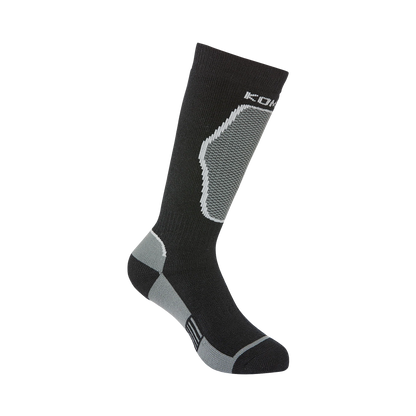 Bas thermal The Brave - Kombi noir et gris avec zones renforcées et empiècements texturés vue de profil