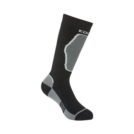 Bas thermal The Brave - Kombi noir et gris avec zones renforcées et empiècements texturés vue de profil