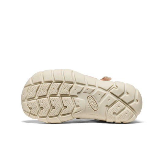 Sandales - Seacamp II CNX Keen beige vue de dessous avec semelle en caoutchouc et détails adhérence pour fille