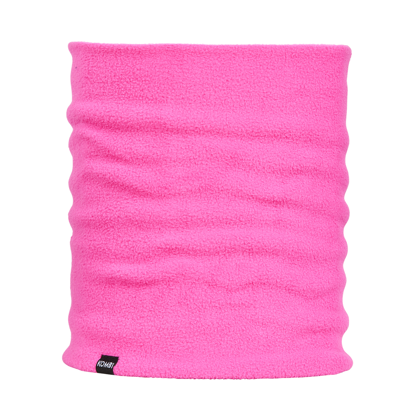 Cache-cou d'hiver en polar - Kombi rose vif en polaire douce et épaisse, pour enfant, vue de face